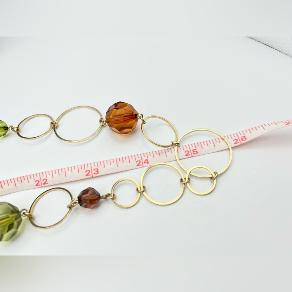 Gold Tone and Beaded Fashion Necklace